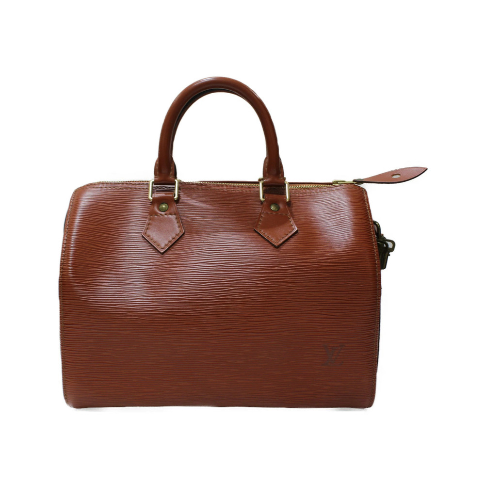 LOUIS VUITTON Speedy Epi Kenya Brown Handbag Padlock Key